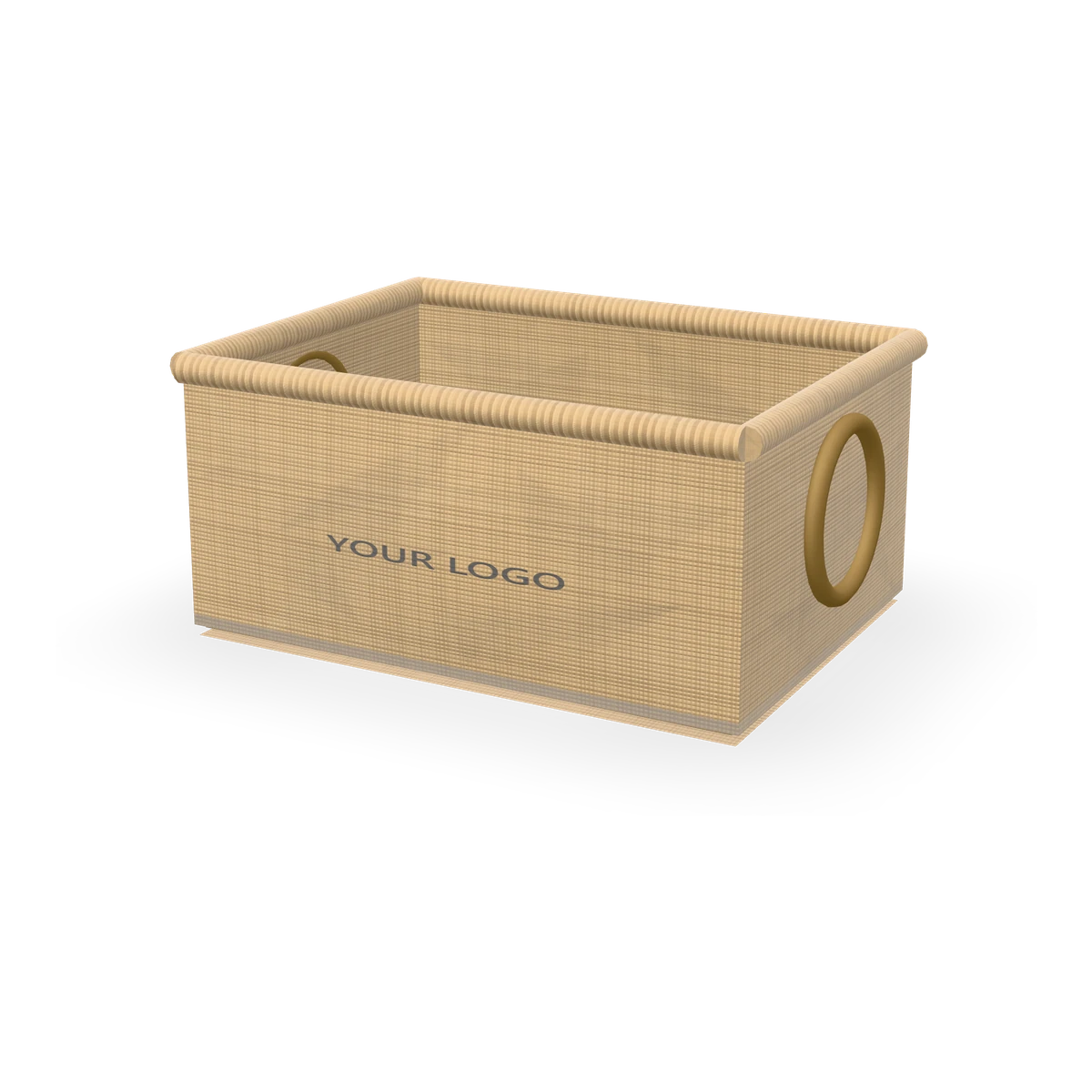 Jute Hamper Tray — 14 × 30 × 22 cm